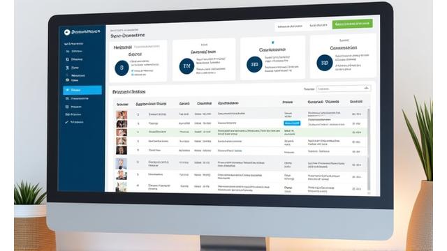 Screenshot of a user-friendly CRM interface showing customer profiles, sales pipeline stages, and communication logs.