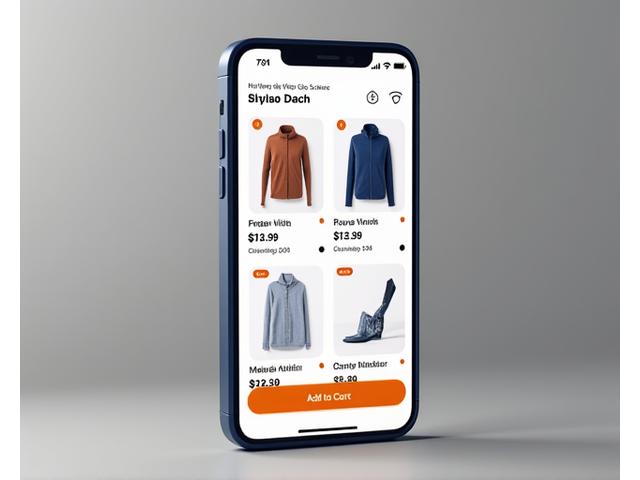 Screenshot of a modern e-commerce mobile app interface showcasing product listings and a sleek checkout flow.