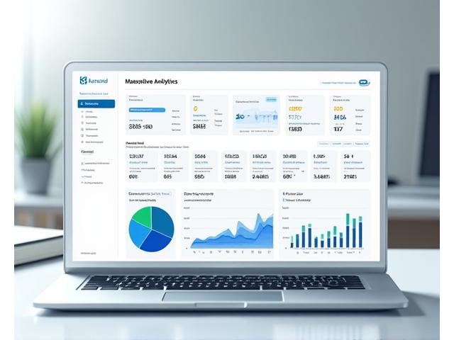 A clean and modern SaaS analytics dashboard, emphasizing seamless user interaction and intuitive data display, with clear metrics and user-friendly navigation. The dashboard utilizes the brand's primary and secondary colors for emphasis and clarity.